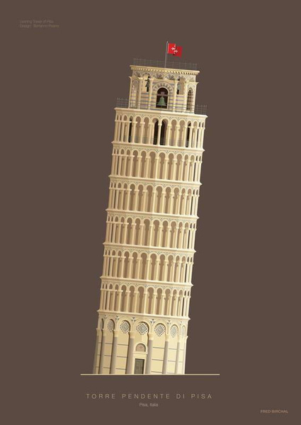 Torre Pendente di Pisa PLAKAT