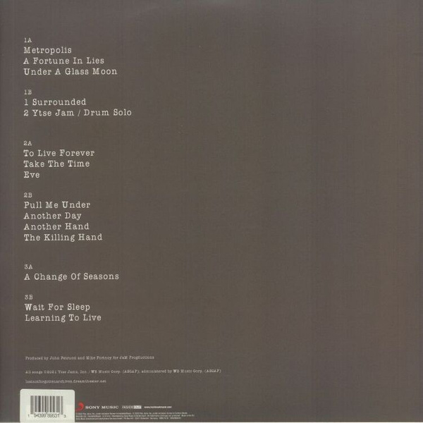 DREAM THEATER Lost Not Forgotten Archives: Live in NYC - 1993 3LP + 2CD COLOURED