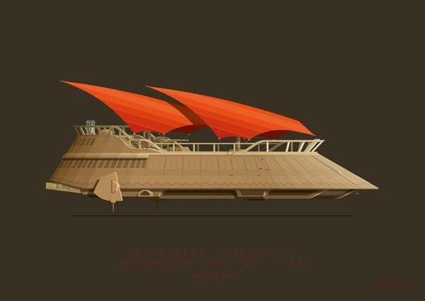 Star Wars - Jabba's Barge PLAKAT