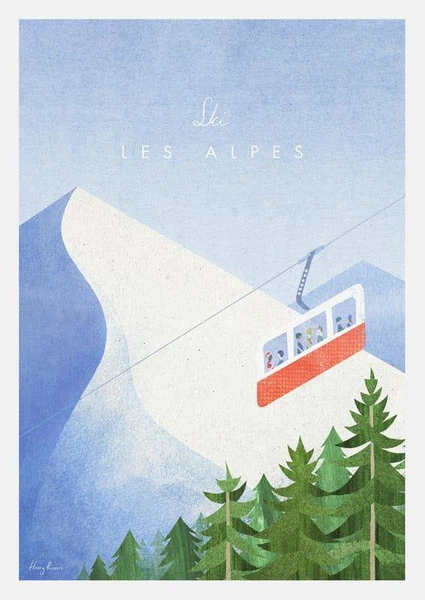 Les Alpes PLAKAT